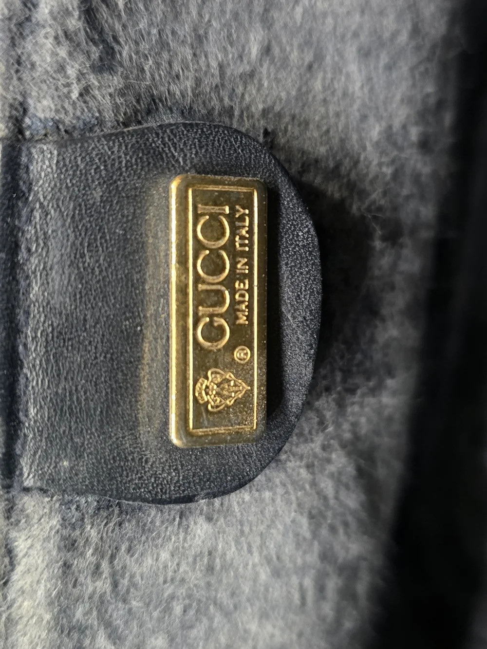 Vintage Gucci Monogram GG Supreme Canteen Binocular Vanity Crossbody Bag - Blue